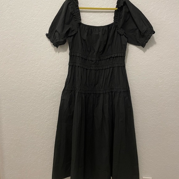 Gretchen Scott Ruffle up maxi black size S - Picture 2 of 5